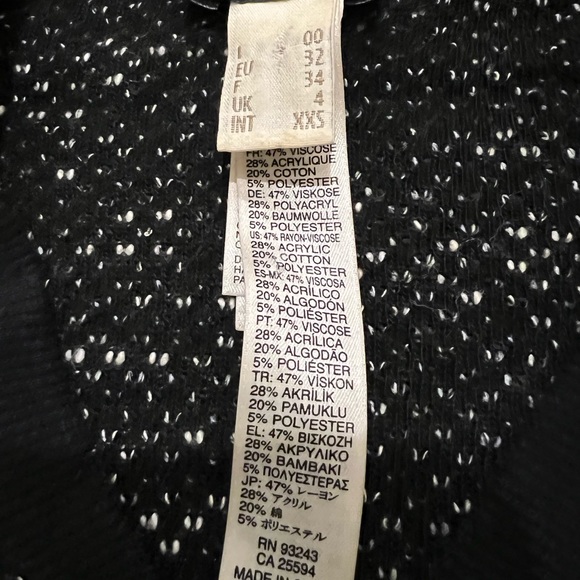 Diesel grey,black,white knit zip up sweater - Picture 5 of 12